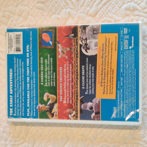 Wallace & Gromit In Three Amazing Adventures DVD movie Disk 2005, Used - Picture 2 of 7